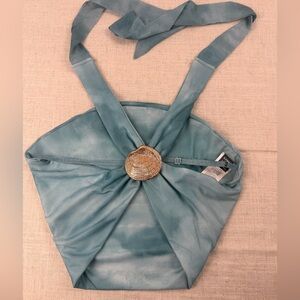 SHEIN Light Blue Mesh Fabric
